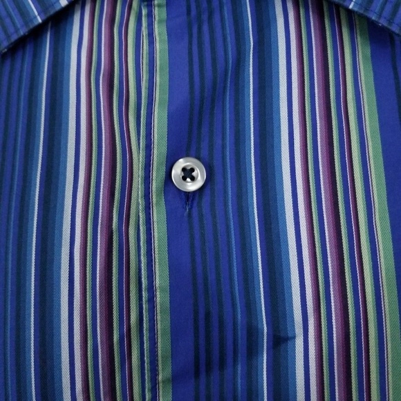 TOMMY BAHAMA Long sleeve Sz XL 100% Cotton Striped - Picture 3 of 7